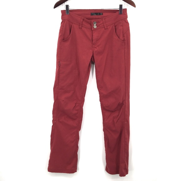 Prana Pants - prAna Convertible Hiking trail outdoor Pants red camping nylon quick dry 0 women